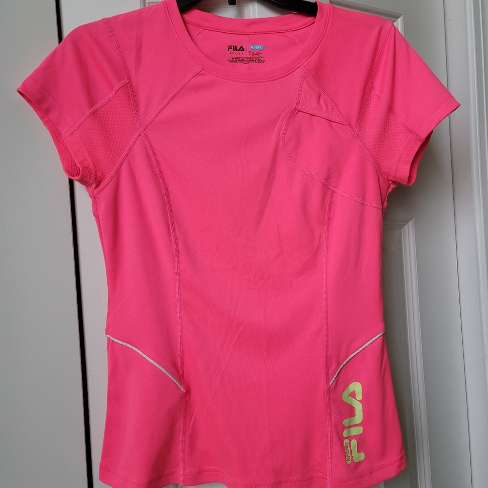 Fila Neon Pink Athletic Running Shirt